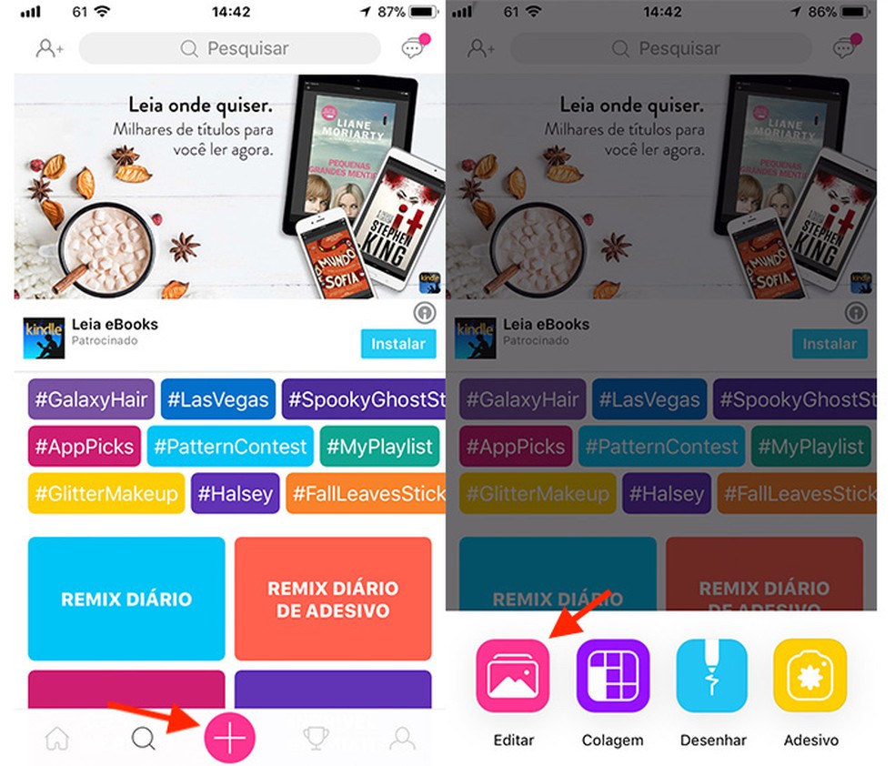 Como Adicionar Texto Em Suas Fotos Com O App Picsart Editores Techtudo