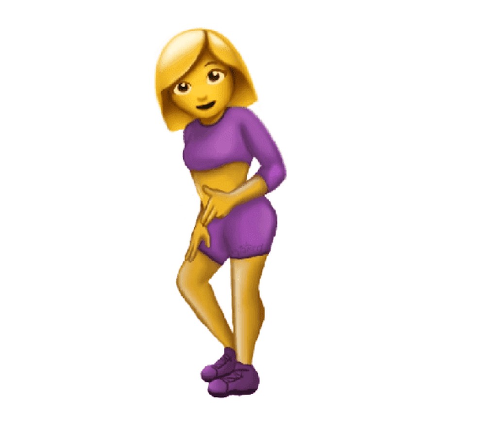 Meme da "pose de maloqueira" originou até uma versão em emoji — Foto: Reprodução/Sticker.ly
