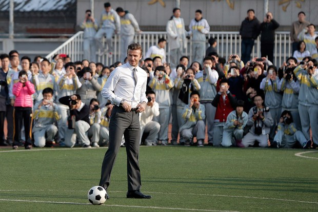 Beckham é embaixador do futebol chinês (Foto: Getty Images)