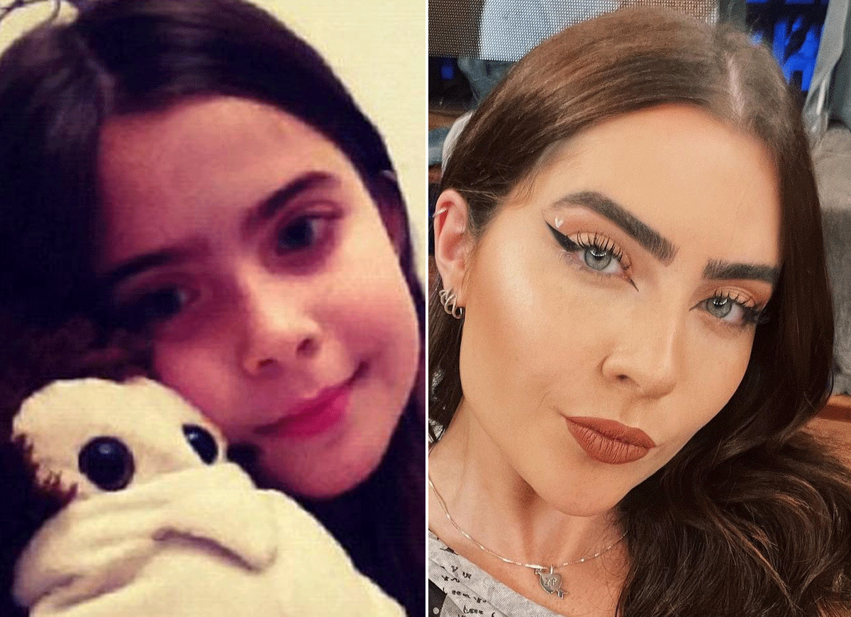 Jade Picon em 2012 e em 2022 (Foto: Reprodução/Instagram )
