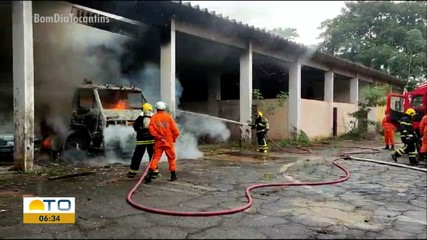 Incêndio que destruiu carro e caminhão em Araguaína é destaque no g1 Tocantins