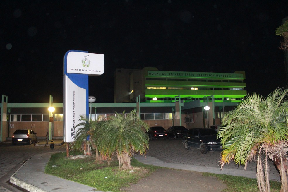 Hospital Francisca Mendes, na Zona Norte de Manaus — Foto: Rickardo Marques/G1 AM