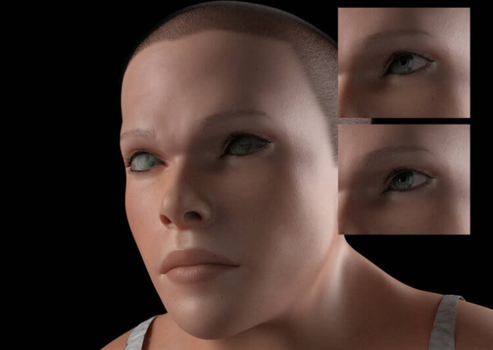Simulação 3D mostra como humanos podem ser em 3000 como consequência do vício em tecnologia. — Foto: Reprodução / Toll Free Forwarding