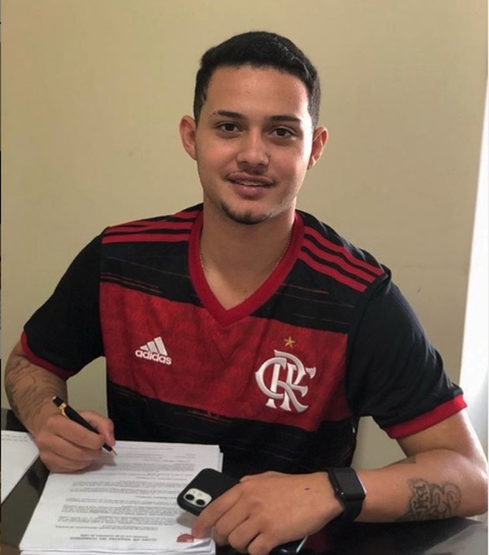 Cauan, atacante do Flamengo — Foto: Reprodução Instagram
