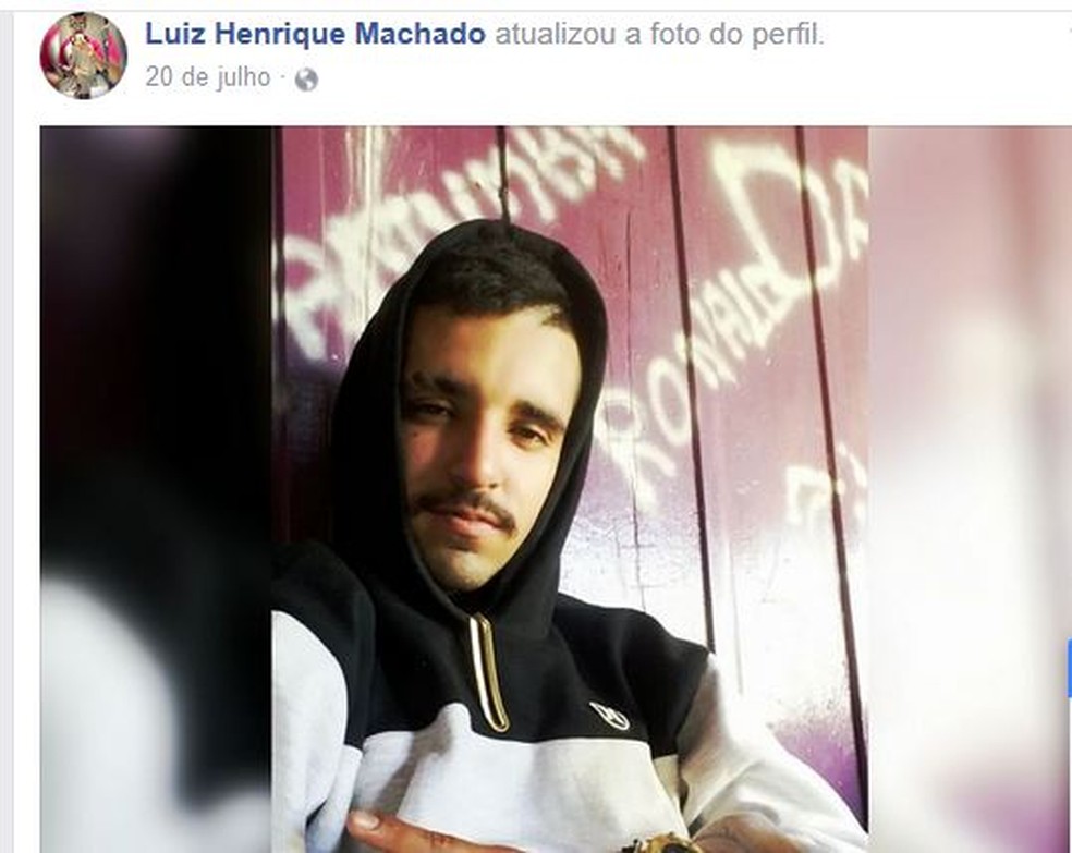 Luiz também foi atingido por tiros após festa em Balneário Arroio do Silva (Foto: Reprodução/Facebook)