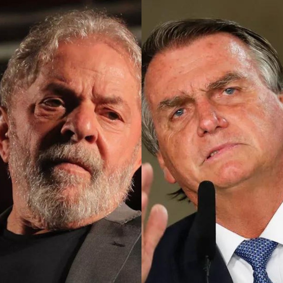 Lula (PT) e Bolsonaro (PL) — Foto: Arquivo/g1