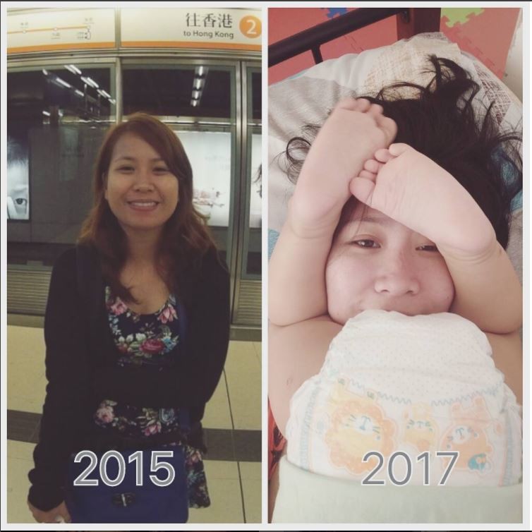 Post de @poisonivyvy sobre o antes e depois dos filhos (Foto: Instagram)