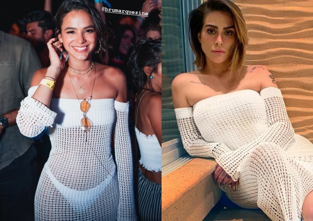 Bruna e Cleo com o mesmo vestido (Foto: Reprodução/Instagram)
