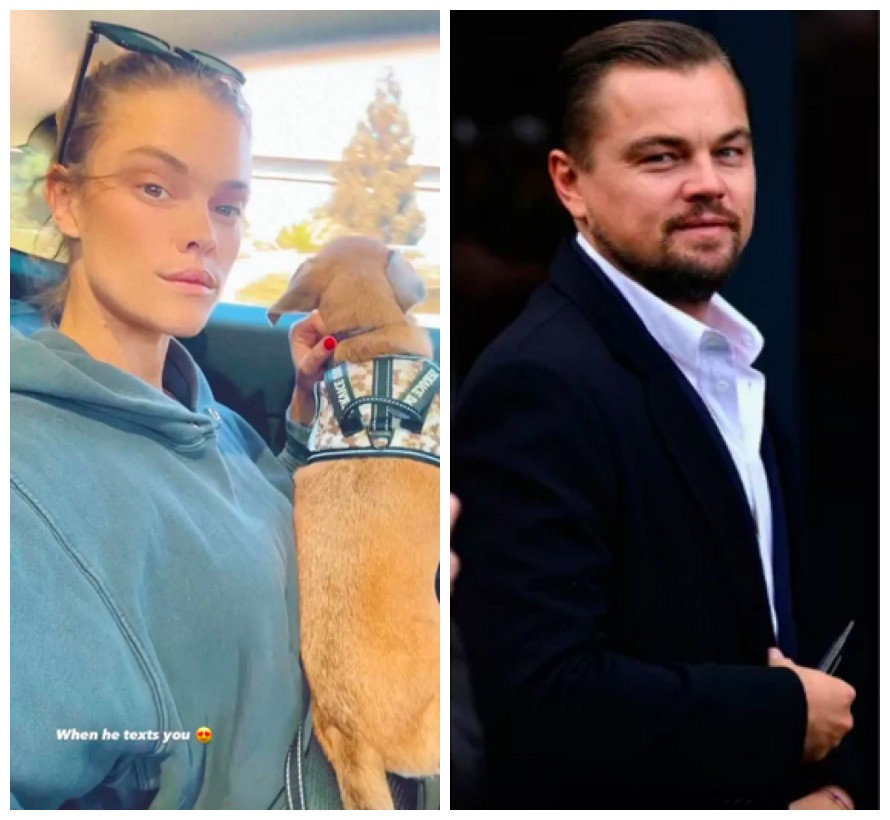 O post romântico misterioso da modelo dinamarquesa Nina Agdal, ex-namorada do ator Leonardo DiCaprio (Foto: Instagram/Getty Images)