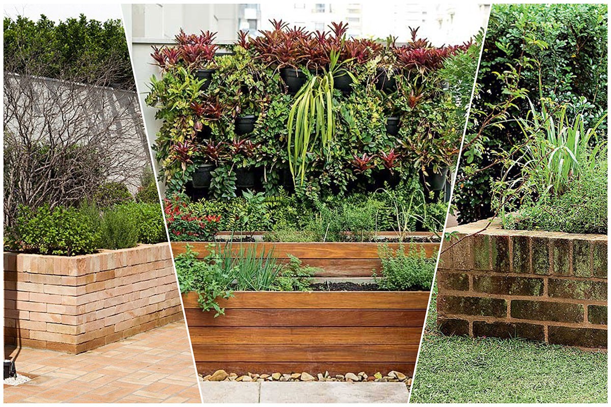 Inspire-se em projetos de quintais com canteiro de horta e veja dicas para cultivar ervas e temperos (Foto: Divulgação | Montagem: Casa e Jardim)
