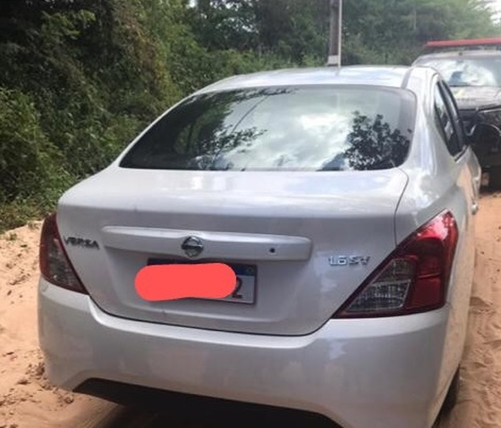 Veículo foi usado em assalto a um frigorífico na cidade de Raposa, na Região Metropolitana de São Luís (MA) — Foto: Divulgação/Secretaria de Segurança Pública (SSP-MA)