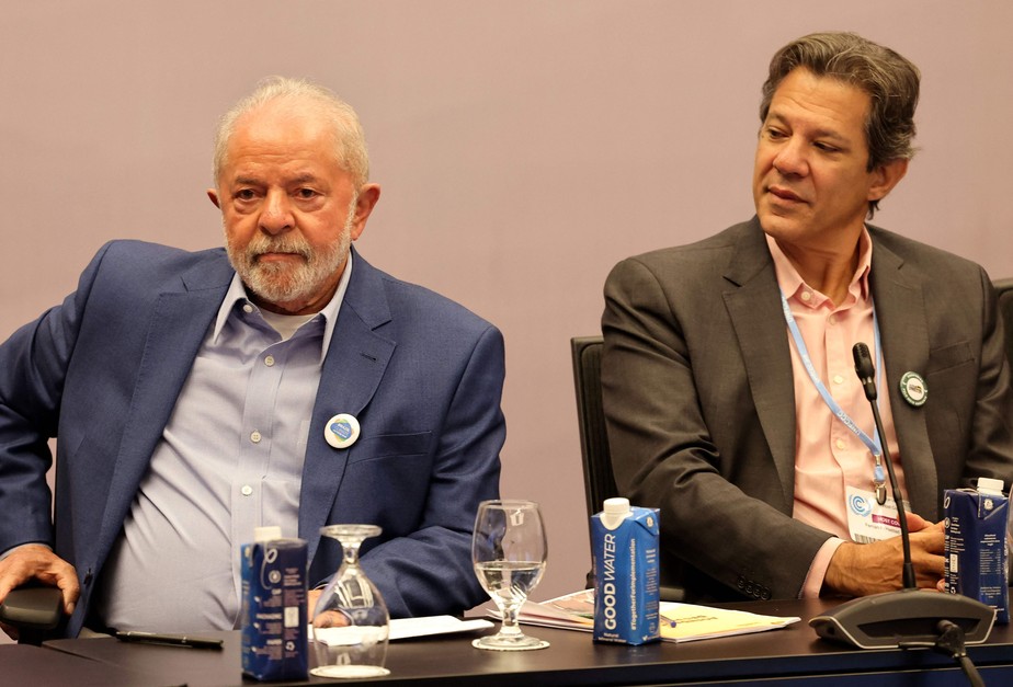 Lula e Fernando Haddad. Ministro da Fazenda pretende apresentar proposta de novo arcabouço fiscal em breve