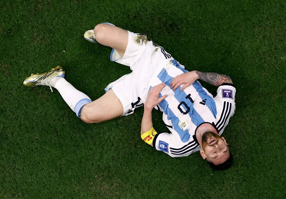 Lionel Messi em Argentina x Croácia: vaga na final estava garantida após muito suor — Foto: REUTERS/Peter Cziborra