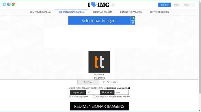 Como Redimensionar Fotos Online Imagens Techtudo