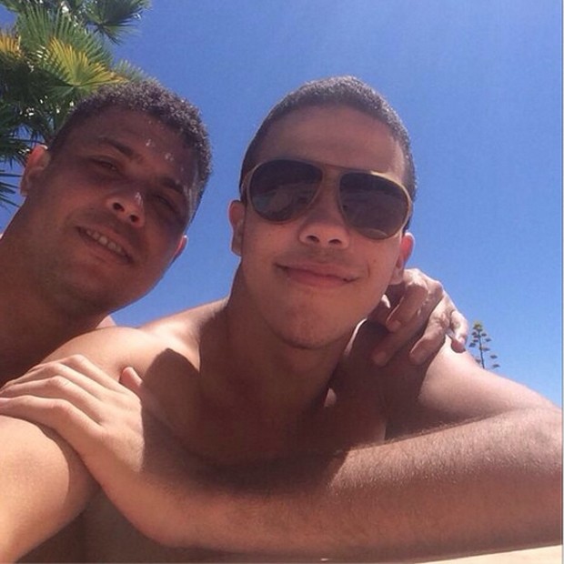 Ronaldo com o filho mais velho (Foto: Reprodução / Instagram)