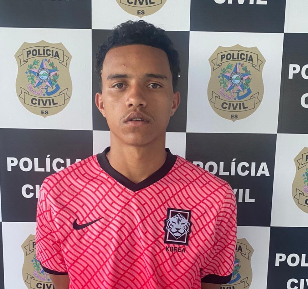  Breddy Pereira Alves, 19 anos, preso por assassinato na Serra, ES — Foto: Divulgação/Polícia Civil