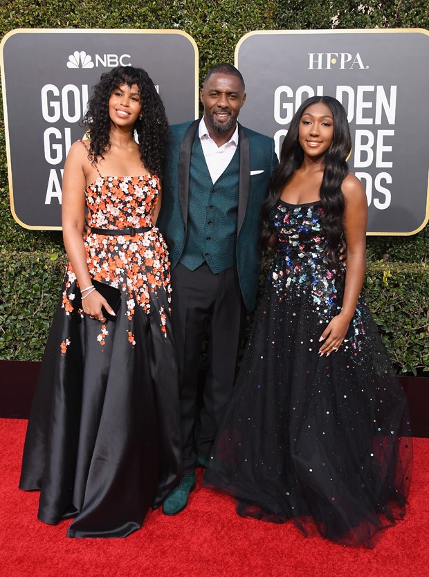Sabrina Dhowre, Idris Elba e Isan Elba (Foto: Getty Images)