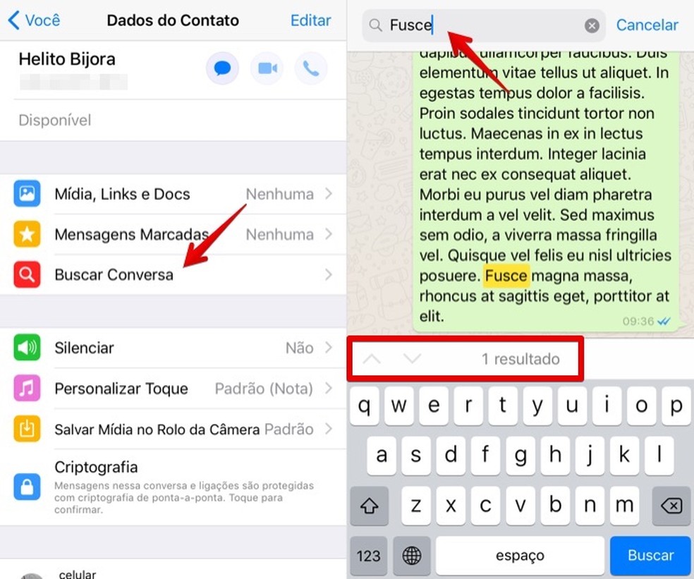 Whatsapp Para Iphone Como Pesquisar Mensagens Em Conversas Específicas 5470