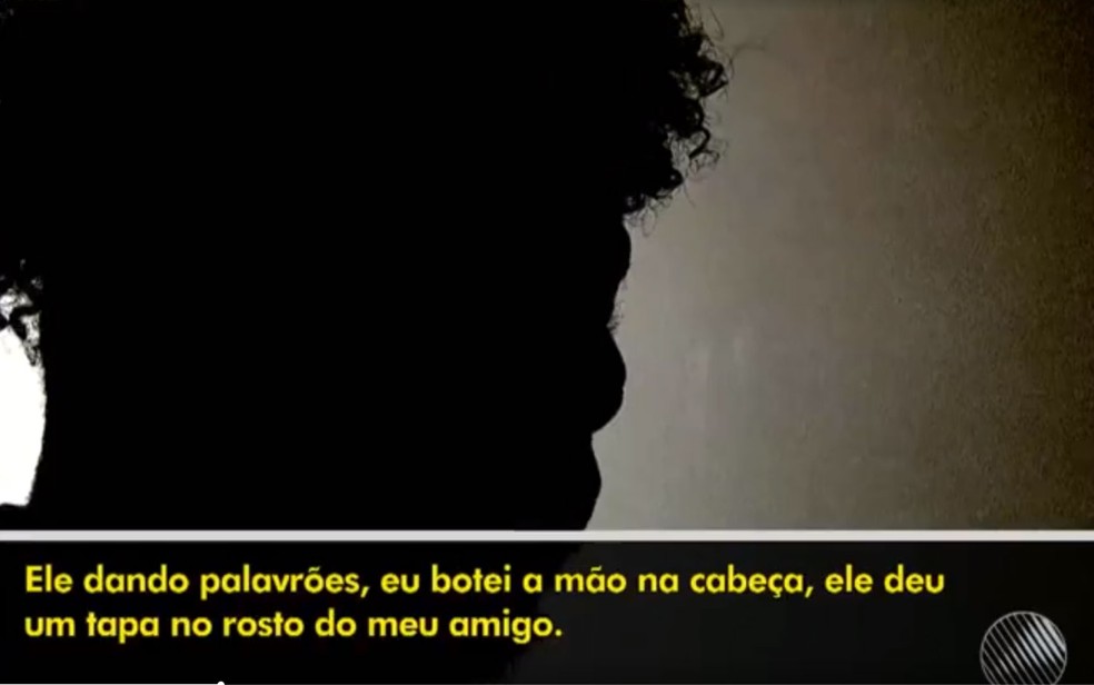 Um dos jovens abordados por PMs em Salvador falou do caso após denúncia do ex-BB Rodrigo França — Foto: Reprodução/TV Bahia