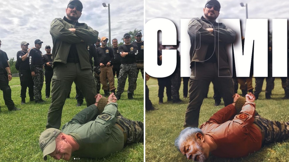 Marcos do Val gera polêmica ao fazer montagem com Lula — Foto: Reprodução