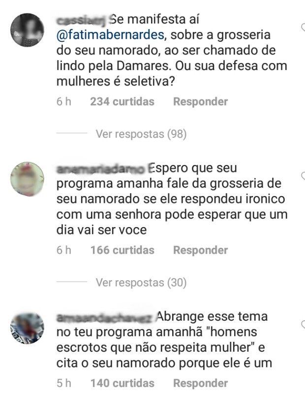 Fátima Bernardes é atacada nas redes sociais (Foto: Reprodução Instagram)