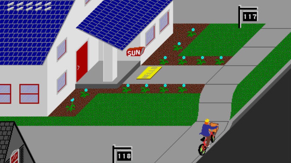 Melhores jogos de bicicleta de dois: Paperboy — Foto: Reprodução / YouTube