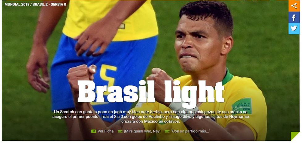 Olé Brasil x Sérvia (Foto: Reprodução)