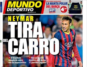 reprodução capa do jornal MUndo Deportivo Neymar barcelona (Foto: Reprodução / Jornal Mundo Deportivo)