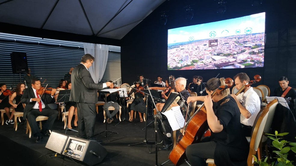 Apresentação da Orquestra Conviver em Anápolis, Goiás — Foto: Comunicação Sem Fronteiras/Divulgação