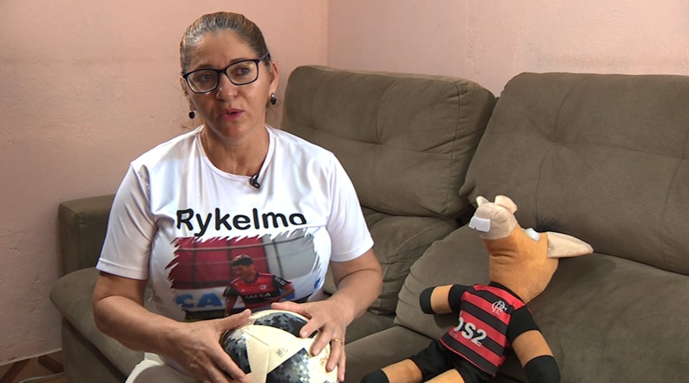 Mãe de Rykelmo fala sobre a dor da perda do filho — Foto: Reprodução EPTV