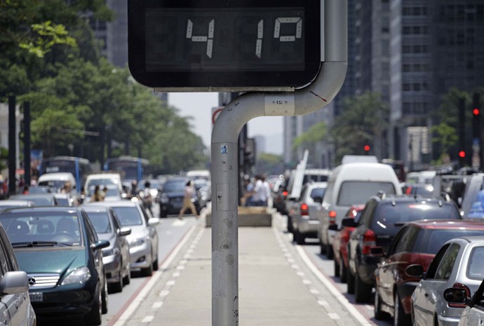 Calor de 41º em São Paulo