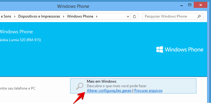Alterando configurações do Windows Phone (Foto: Reprodução/Helito Bijora) 