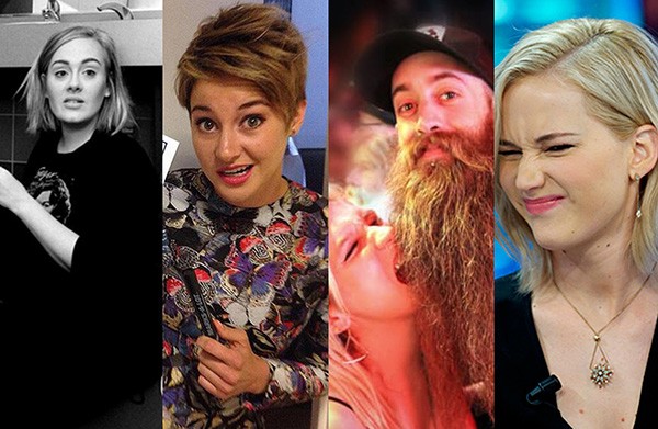 Adele, Shailene Woodley, Kesha, Jennifer Lawrence (Foto: Instagram / Getty Images)
