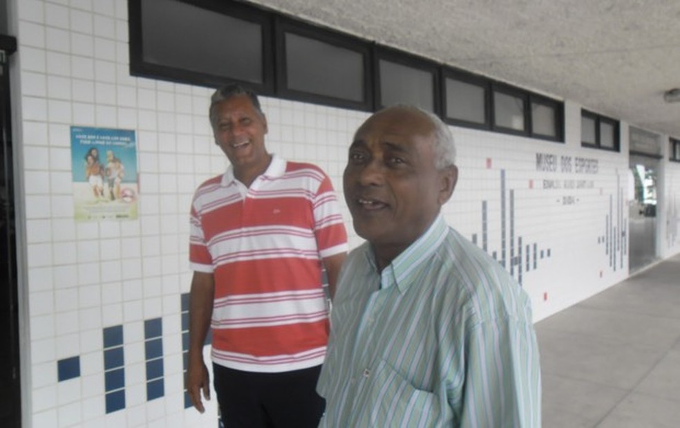 Joãozinho e Silva são os principais atacantes da história do CRB — Foto: Arquivo Museu dos Esportes