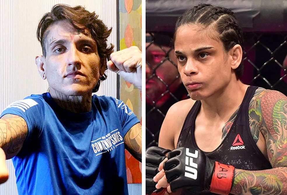 Sarah Frota e Livinha Souza duelam no UFC Fortaleza — Foto: Infoesporte