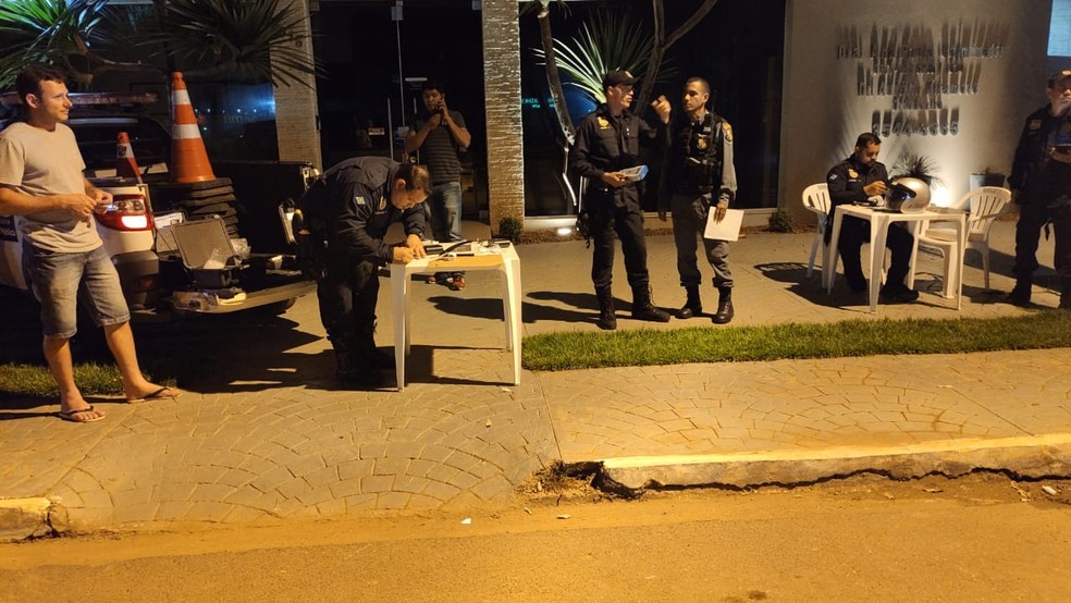 150 testes do bafômetro foram realizados no local — Foto: Polícia Civil/Divulgação