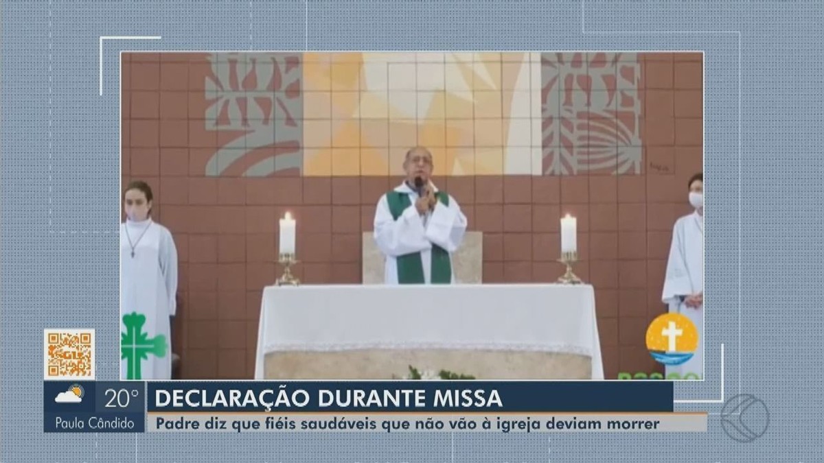 Padre deseja morte de fiéis que não vão às missas em Visconde do Rio Branco por medo da Covid-19; veja vídeo