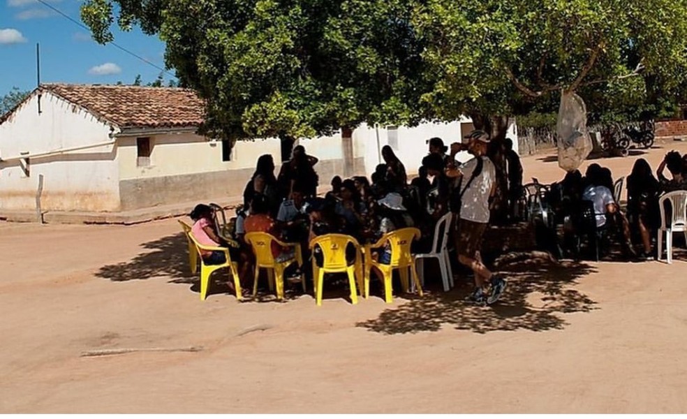 Comunidade quilombola lagoa das Emas, auxiliada pelo Projeto Veredas, em São Raimundo Nonato no PI — Foto: Divulgação Projeto Veredas