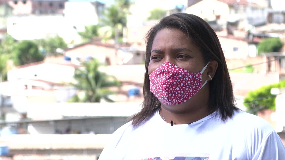 Mirtes Renata é mãe de Miguel Otávio, que caiu do 9º andar de um edifício de luxo no Recife — Foto: Reprodução/TV Globo