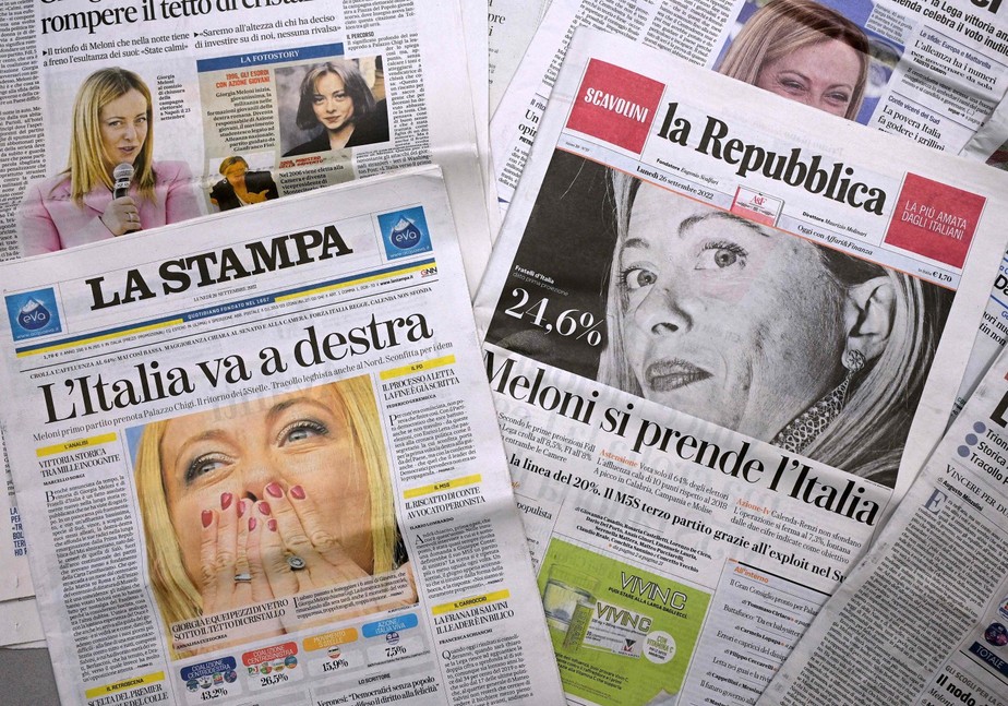 Jornais italianos comentam vitória do Irmãos da Itália, liderado por Giorgia Meloni, no pleito italiano de domingo