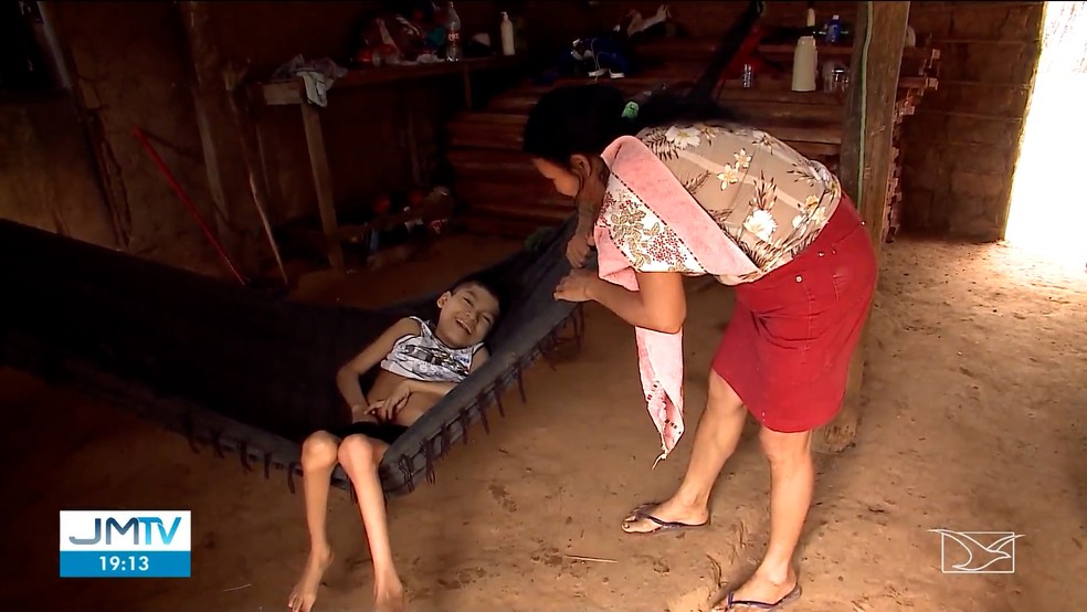 Famílias sofrem com a falta de médicos na Terra Indígena Cana Brava no Maranhão — Foto: Reprodução/TV Mirante
