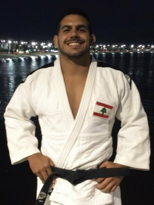 Judoca Nacif Elias será o porta-bandeira do Líbano na cerimônia de abertura do Rio 2016 (Foto: Raquel Lima)