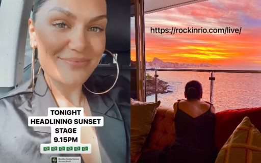 Britânica Jessie J mostra paisagem de hotel antes de show no Rock in Rio