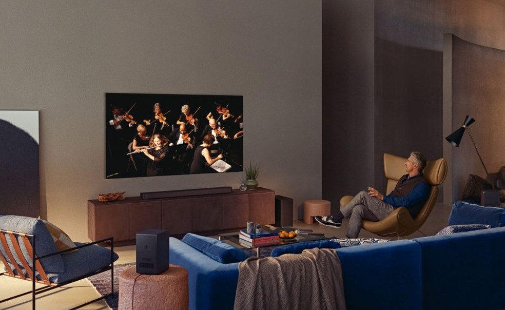 A TV Neo QLED Lifestyle da Samsung — Foto: Divulgação
