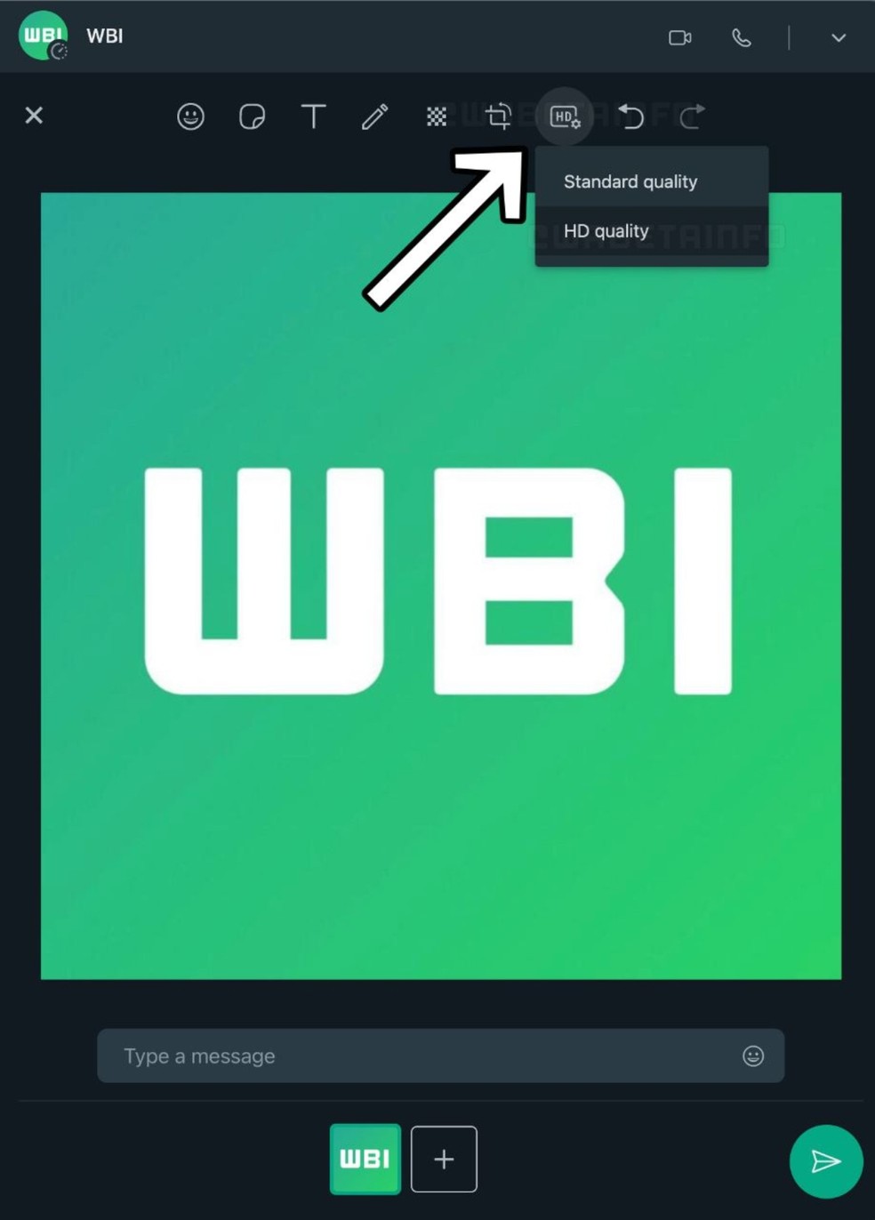 Envio de imagens em qualidade original no WhatsApp — Foto: Divulgação/WABetainfo
