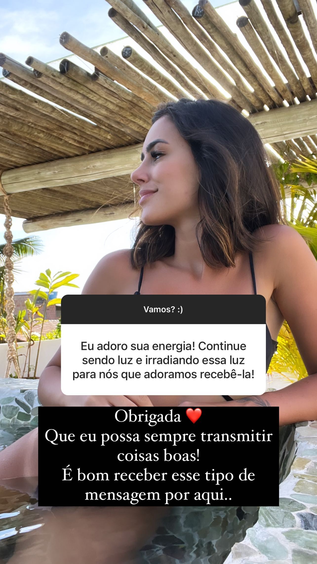 Bruna Biancardi, namorada de Neymar, responde fãs na web (Foto: Reprodução/Instagram)