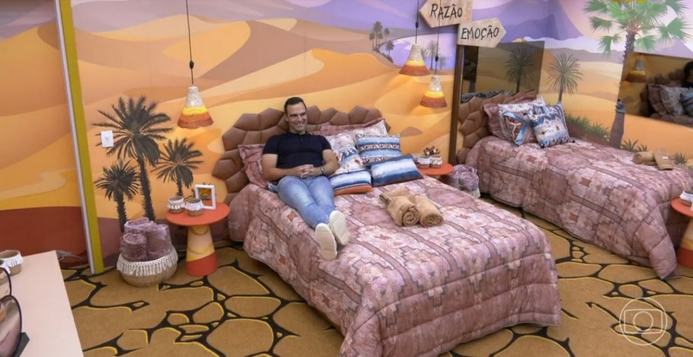 Veja imagens de um dos quartos do BBB 23  Foto: Globo