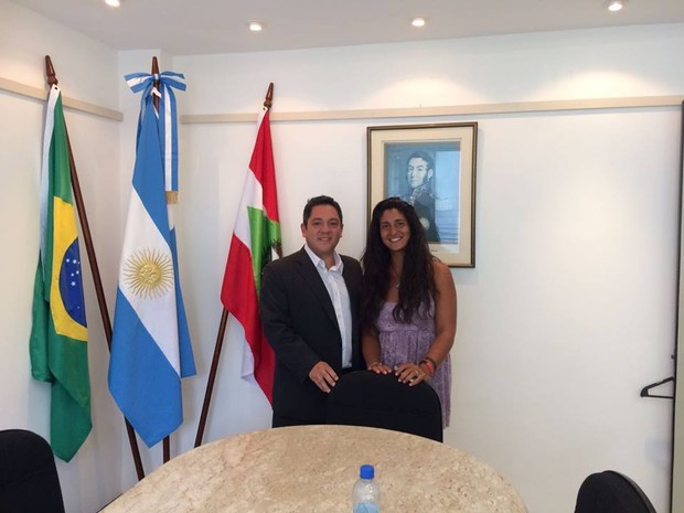 Consulado divulgou imagem de Vanina nesta terça-feira (31) em Florianópolis (Foto: Consulado da República Argentina em Florianópolis/Divulgação)