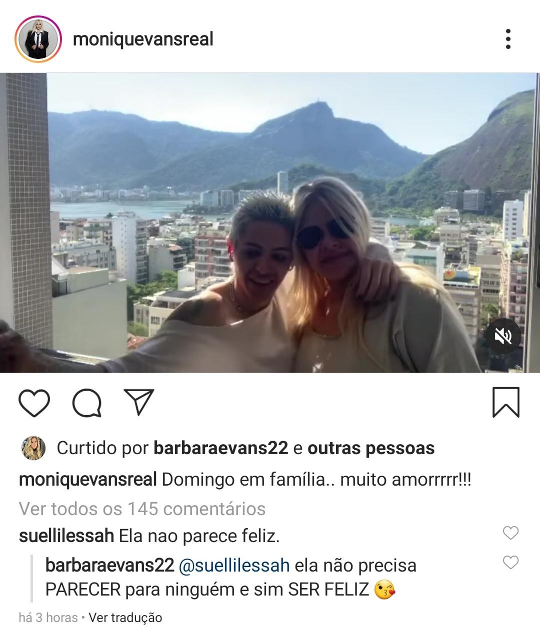 Filha de Monique, Bárbara responde seguidora (Foto: Reprodução/Instagram)