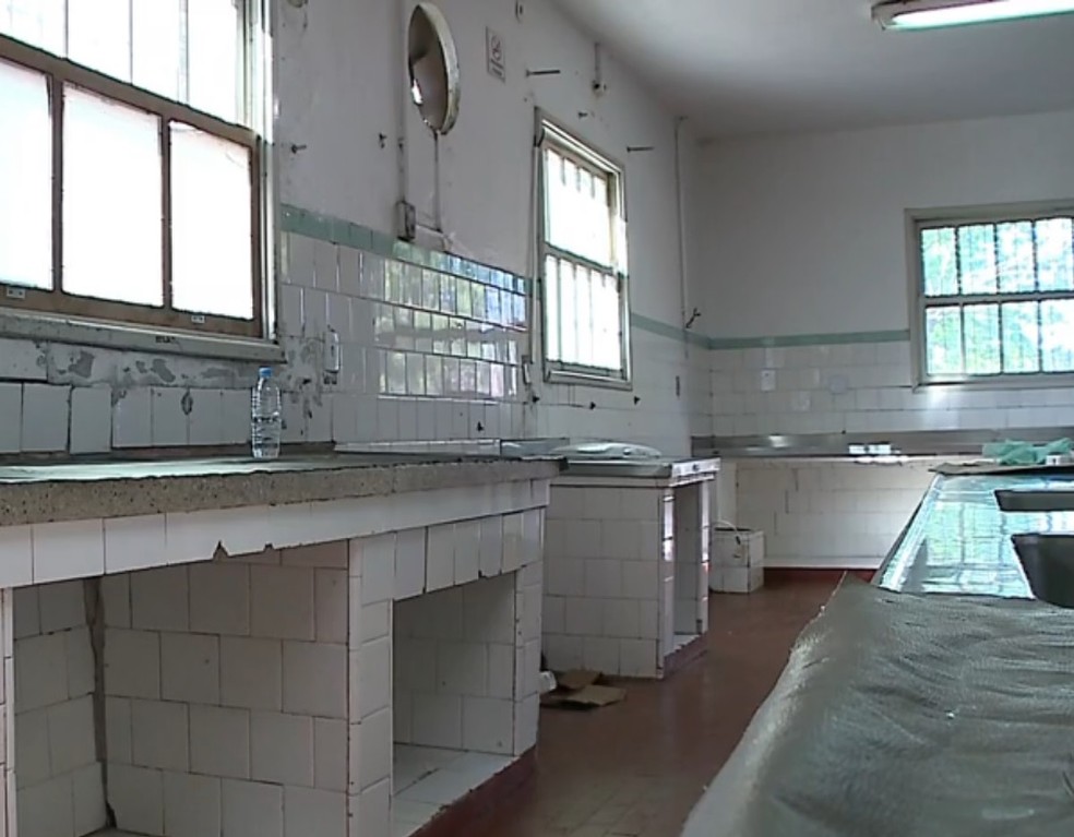 JÃ¡ foram levados botijÃµes de gÃ¡s, geladeira e atÃ© comida de pacientes do hospital psiquiÃ¡trico â Foto: ReproduÃ§Ã£o/RBS TV